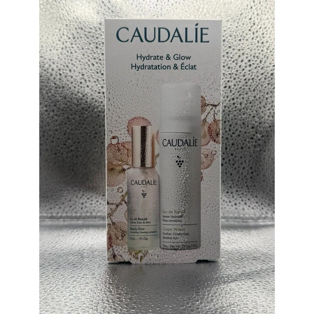 Caudalie Mini Hydrate & Glow Duo for Soothing & Toning